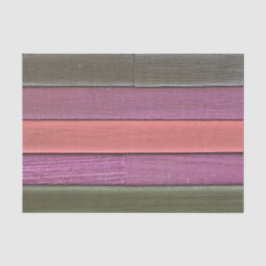 Rustisch land Groene Paarse Tan Houtkorrel Tissuepapier