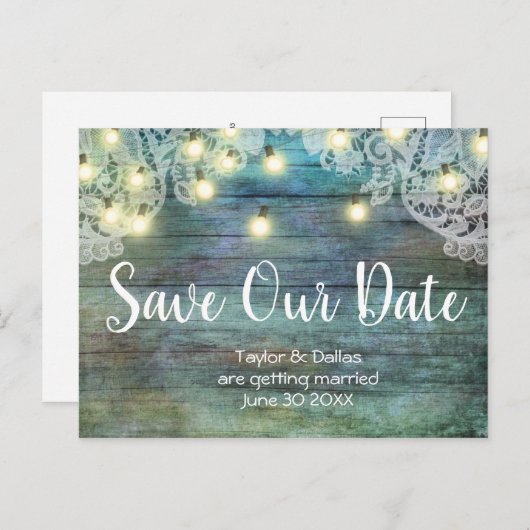 Rustisch land |  hout | Bruin Briefkaart (Voorkant / Achterkant)