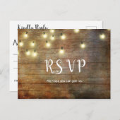 Rustisch land |  hout | Bruin Briefkaart (Voorkant / Achterkant)