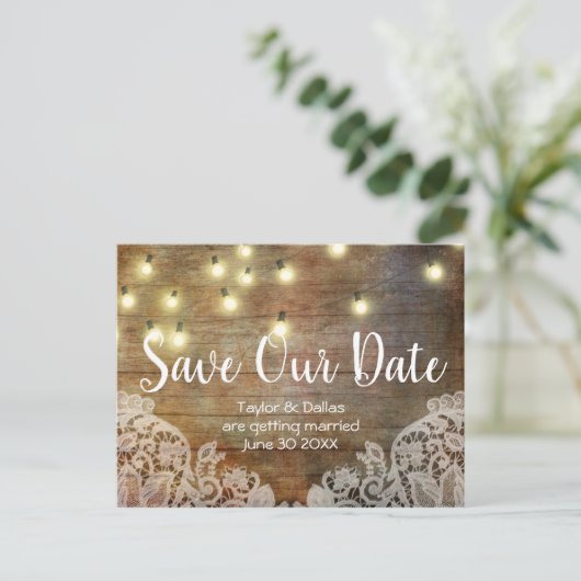 Rustisch land |  hout | Bruin Briefkaart (Staand voorkant)