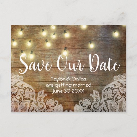 Rustisch land |  hout | Bruin Briefkaart (Voorkant)