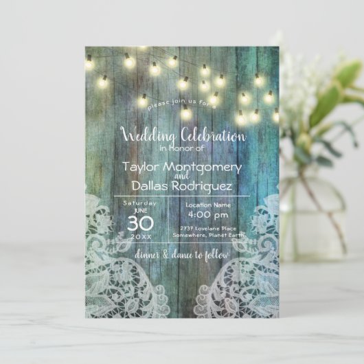 Rustisch land |  hout | Bruin Kaart (Staand voorkant)