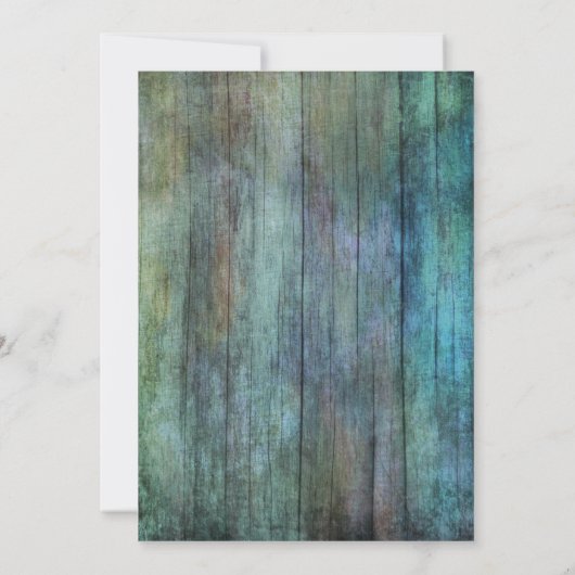 Rustisch land | hout | Bruin Kaart (Achterkant)