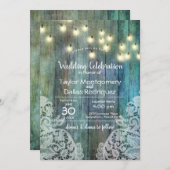 Rustisch land | hout | Bruin Kaart (Voorkant / Achterkant)