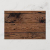 Rustisch  land — Informatie over bruiloft Informatiekaartje (Achterkant)