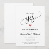 Rustisch land: ja modern verloving kaart (Voorkant / Achterkant)