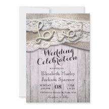 Rustisch land Love Rope Burlap Lace Barn Weddings