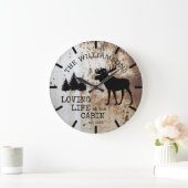 Rustisch land Loving Life at Cabin Moose Grote Klok (Huis)
