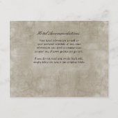 Rustisch land Mason Jar Bouquet Crackle Swirls Informatiekaartje (Achterkant)