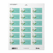 Rustisch land Mason Jar Flowers White Hydrangeas Etiket (Full Sheet)