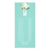 Rustisch land Mason Jar Flowers White Hydrangeas Reclamekaart (Achterkant)