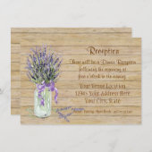 Rustisch land Mason Jar French Lavender Bouquet Kaart (Voorkant / Achterkant)