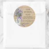 Rustisch land Mason Jar French Lavender Bouquet Ronde Sticker (Tas)