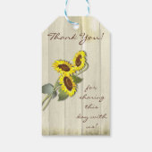 RUSTISCH LAND MASON JAR MET ZONLOWERS CADEAULABEL (Achterkant)