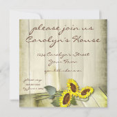 RUSTISCH LAND MASON JAR MET ZONLOWERS KAART (Achterkant)