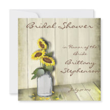 RUSTISCH LAND MASON JAR MET ZONLOWERS