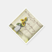 RUSTISCH LAND MASON JAR MET ZONLOWERS SERVETTEN (Hoek)