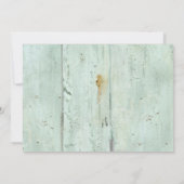 Rustisch land Mason Jar Peony Poppy Bouquet Pink Kaart (Achterkant)