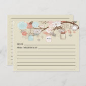 Rustisch land Mason Jar Recipe-kaarten Briefkaart (Voorkant / Achterkant)