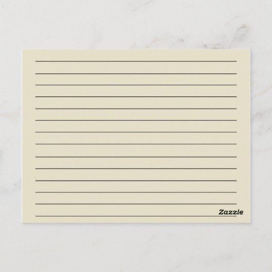 Rustisch land Mason Jar Recipe-kaarten Briefkaart (Achterkant)