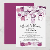 Rustisch land Mason Jar Vrijgezellenfeest Kaart (Voorkant / Achterkant)