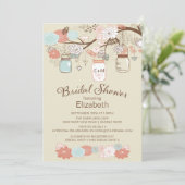 Rustisch land Mason Jar Vrijgezellenfeest Kaart (Staand voorkant)