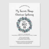 Rustisch land met kerstfeestfeest Magnet (Voorkant)