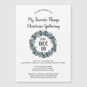 Rustisch land met kerstfeestfeest Magnet