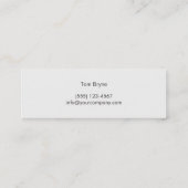 Rustisch land  Natuur geregenereerd hout Mini Visitekaartje (Achterkant)