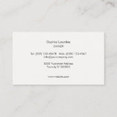 Rustisch land  Natuur geregenereerd hout Visitekaartje (Achterkant)