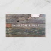 Rustisch land  Natuur geregenereerd hout Visitekaartje (Voorkant)