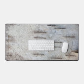 Rustisch land Natuur Klassieke Birch Bark Foto Bureaumat (Keyboard & Muis)