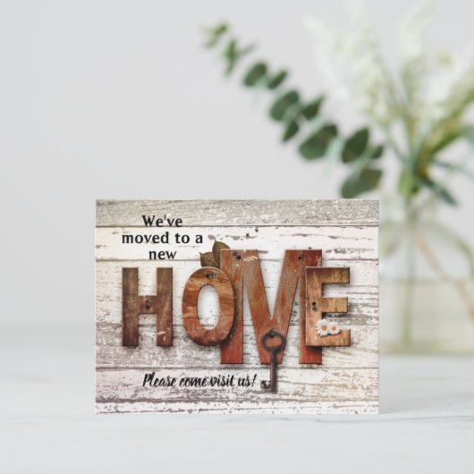 Rustisch land - Nieuw Briefkaart voor thuisverplaa (Staand voorkant)