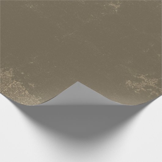  Rustisch land Olive Green Grunge Textuur Cadeaupapier (Hoek)