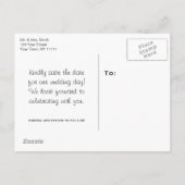 Rustisch land  Opslaan datum Aankondigingskaart (Achterkant)