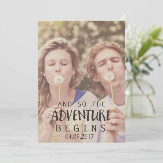 Rustisch land Opslaan van de datum-uitnodiging Save The Date (Staand voorkant)