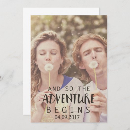 Rustisch land Opslaan van de datum-uitnodiging Save The Date (Voorkant / Achterkant)