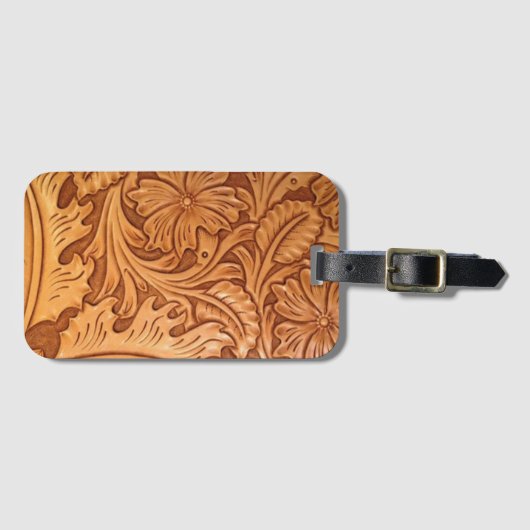 rustisch land oud western leder van de westcowboy bagagelabel (Voorkant (horizontaal))