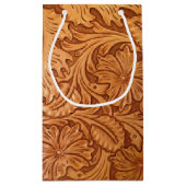 rustisch land oud western leder van de westcowboy klein cadeauzakje (Achterkant)