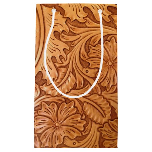 rustisch land oud western leder van de westcowboy klein cadeauzakje (Voorkant)