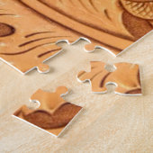 rustisch land oud western leder van de westcowboy legpuzzel (Zijkant)