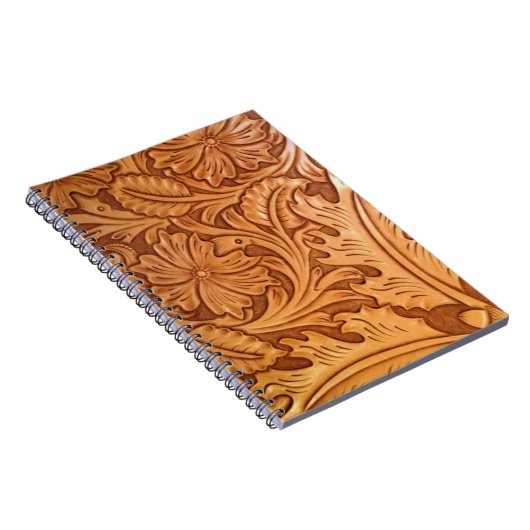 rustisch land oud western leder van de westcowboy notitieboek (Rechterzijde)