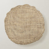 Rustisch land  overlapping rond kussen (Achterkant)