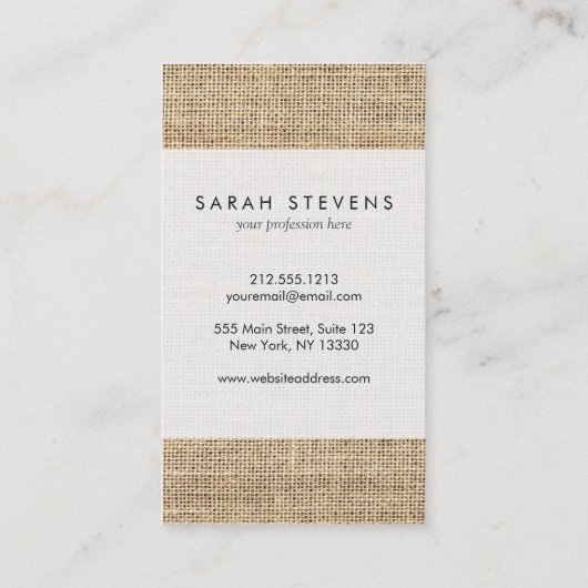 Rustisch land overlapping visitekaartje (Achterkant)