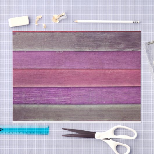 Rustisch land Paarse bruinhouten graantextuur Tissuepapier (Craft)