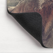 Rustisch Land Quarter Horse Monogram Name Initiaal Muismat (Hoek)