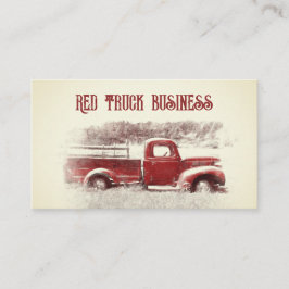 Rustisch land  Red Sepia Boerderij Truck Visitekaartje