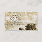 Rustisch land Road western boerderij ranch Visitekaartje (Achterkant)