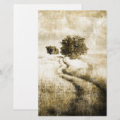 Rustisch land Road western buitenhuwelijk (Voorkant / Achterkant)