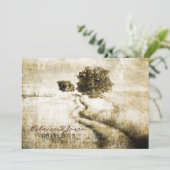 Rustisch land Road western buitenhuwelijk Kaart (Staand voorkant)